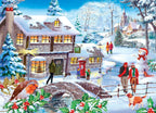 Artwork: Winter Walk – 500 XL Piece Jigsaw Puzzle (House of Puzzles)