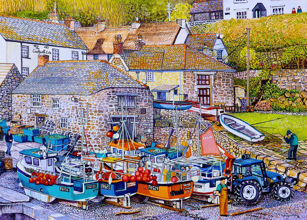 Cadgwith Cove – 500 XL Piece Jigsaw Puzzle (HOP)