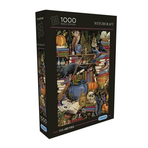 The Art File Witchcraft – 1000 Piece Jigsaw Puzzle (Gibsons) - Completed Puzzle