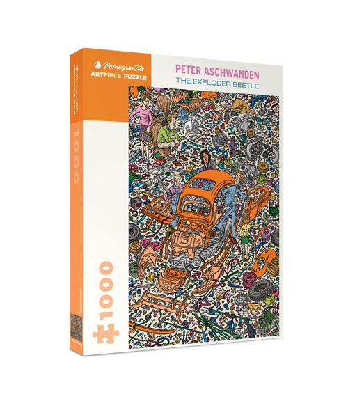 The Exploded Beetle by Peter Aschwanden – 1000 Piece Jigsaw Puzzle (Pomegranate) - Completed Puzzle