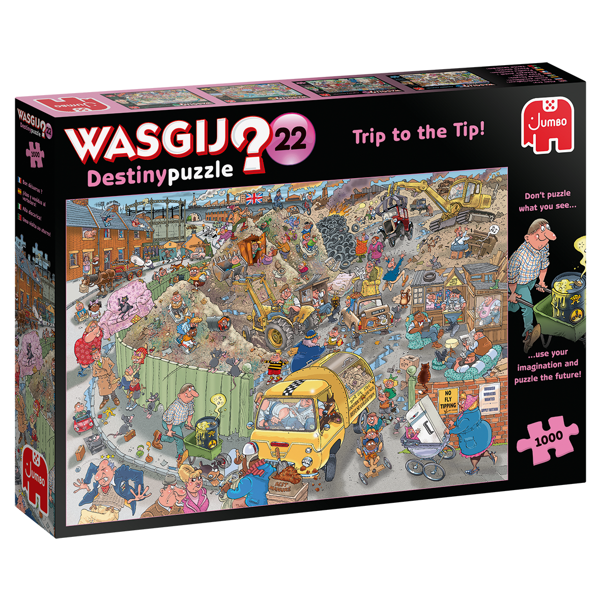 Box, turned right: Wasgij Destiny 22: Trip to the Tip! – 1000 Piece Jigsaw Puzzle (Wasgij)