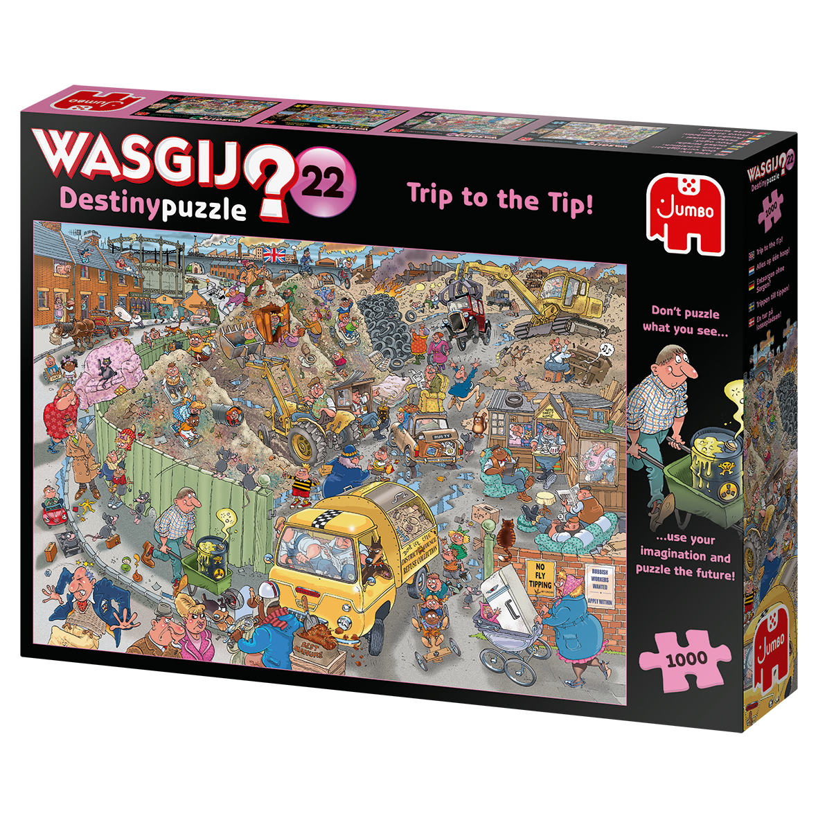 Box, turned left: Wasgij Destiny 22: Trip to the Tip! – 1000 Piece Jigsaw Puzzle (Wasgij)