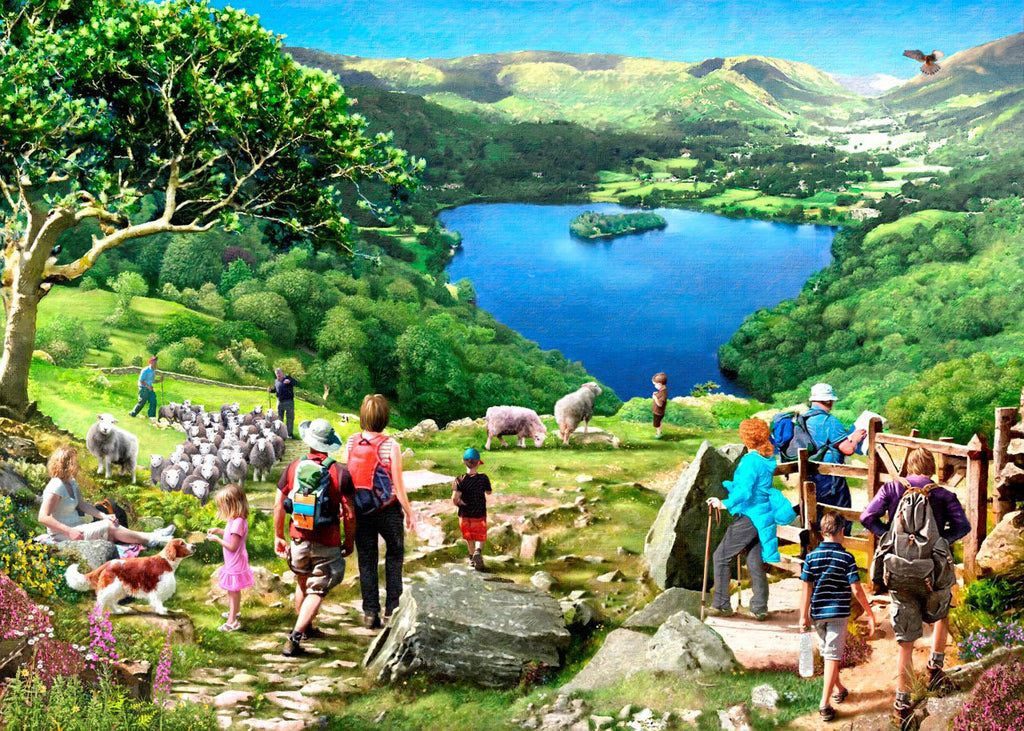 Artwork: Lake View – 500 XL Piece Jigsaw Puzzle (House of Puzzles)