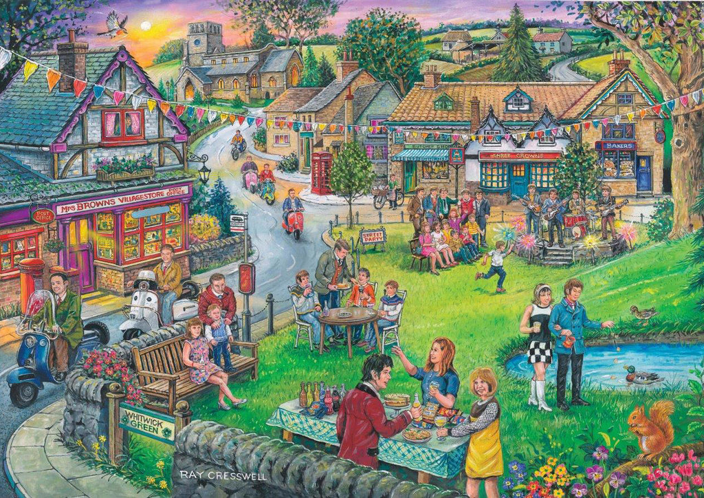 Artwork: Sixties Green – 250 Piece Jigsaw Puzzle (House of Puzzles)