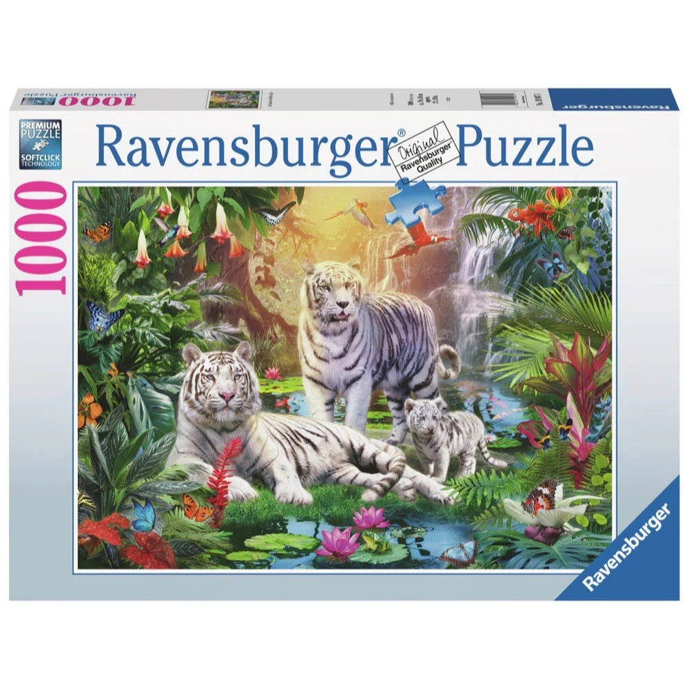 Ravensburger - White Tiger Family - 1000 Piece Jigsaw Puzzle
