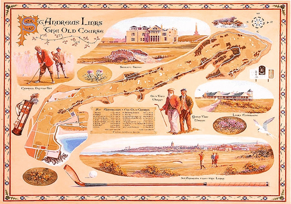 Artwork: The Old Course – St Andrews – 1000 Piece Jigsaw Puzzle (House of Puzzles)