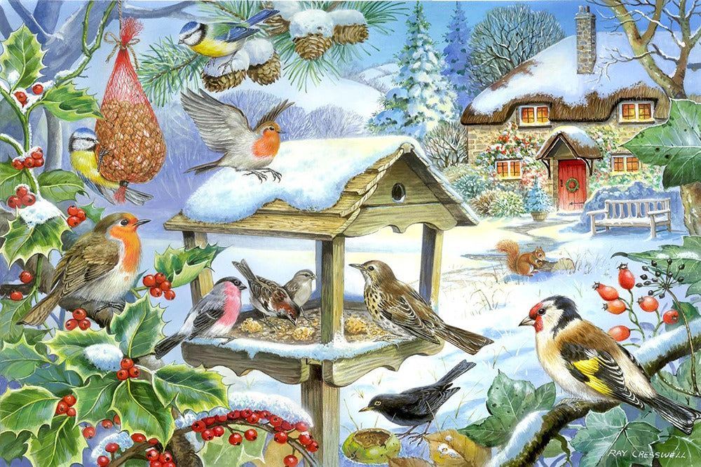 Artwork: Feed The Birds – 250 Piece Jigsaw Puzzle (House of Puzzles)