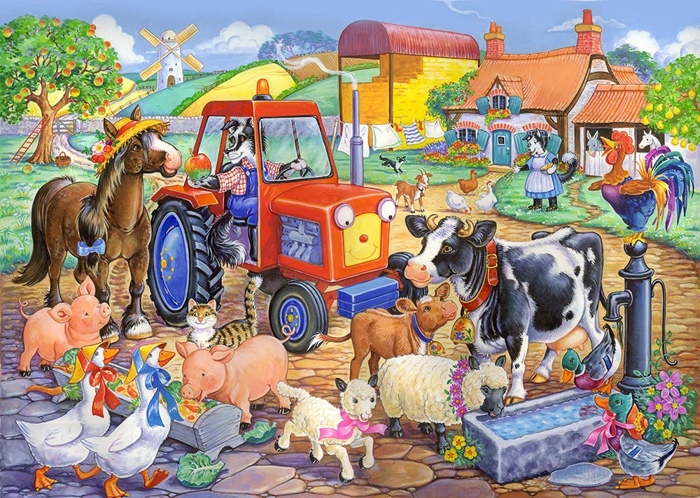 Artwork: Farm Friends – 80 Piece Jigsaw Puzzle (House of Puzzles)