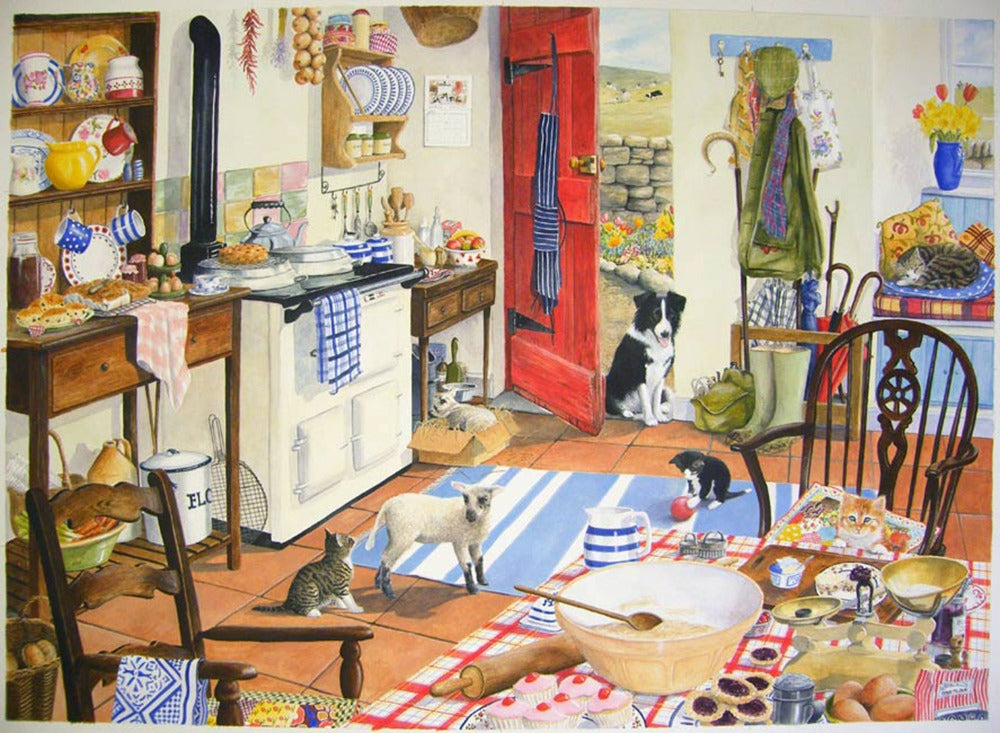 Artwork: Farmhouse Kitchen – 1000 Piece Jigsaw Puzzle (House of Puzzles)