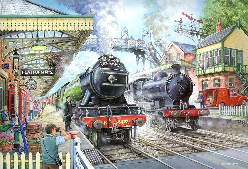 Artwork: Train Now Standing – 1000 Piece Jigsaw Puzzle (House of Puzzles)