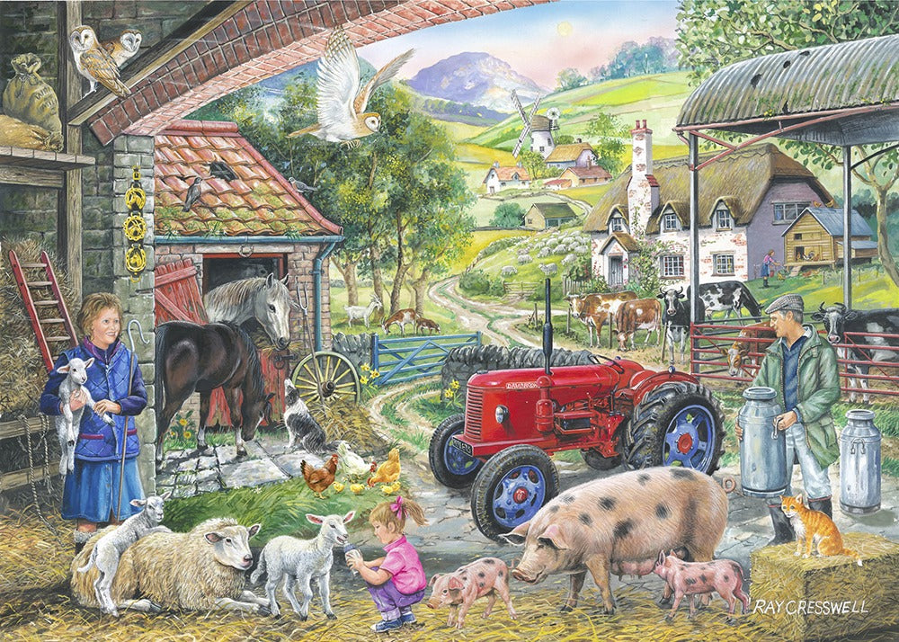 Artwork: On The Farm – 1000 Piece Jigsaw Puzzle (House of Puzzles)