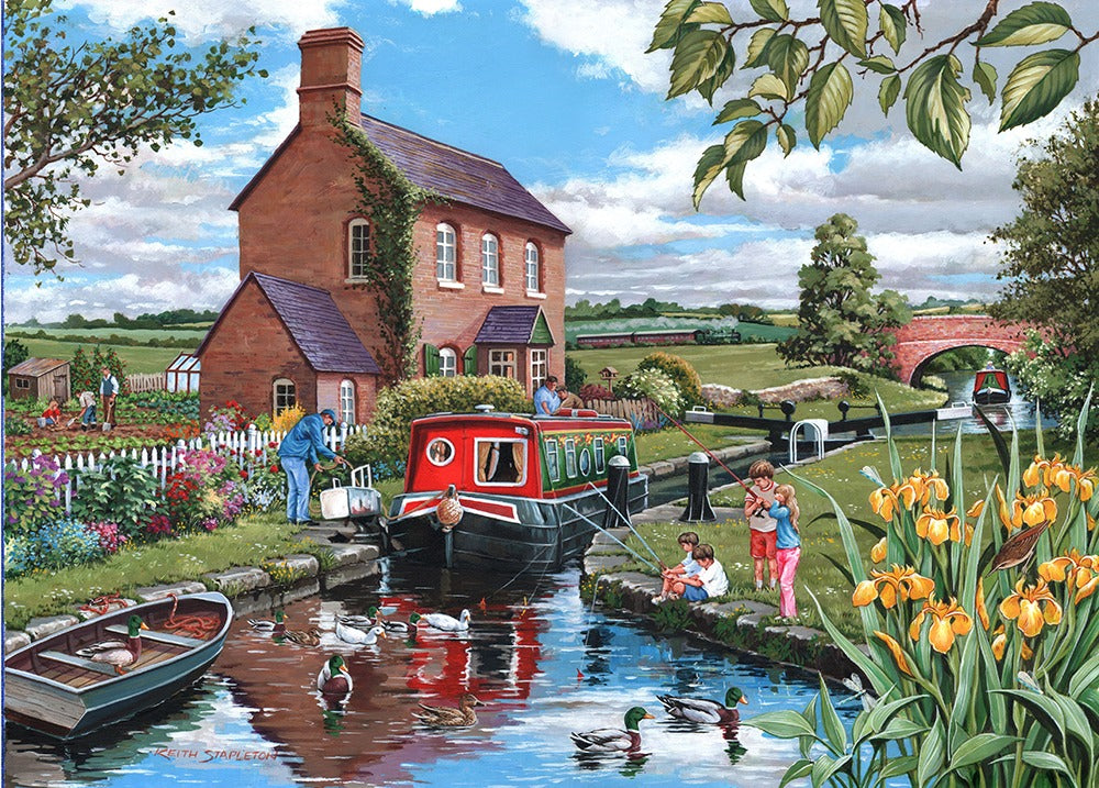 Artwork: Keepers Cottage – 500 Piece Jigsaw Puzzle (House of Puzzles)