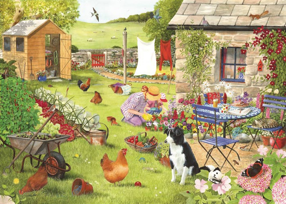 Artwork: Grandma's Garden – 500 Piece Jigsaw Puzzle (House of Puzzles)