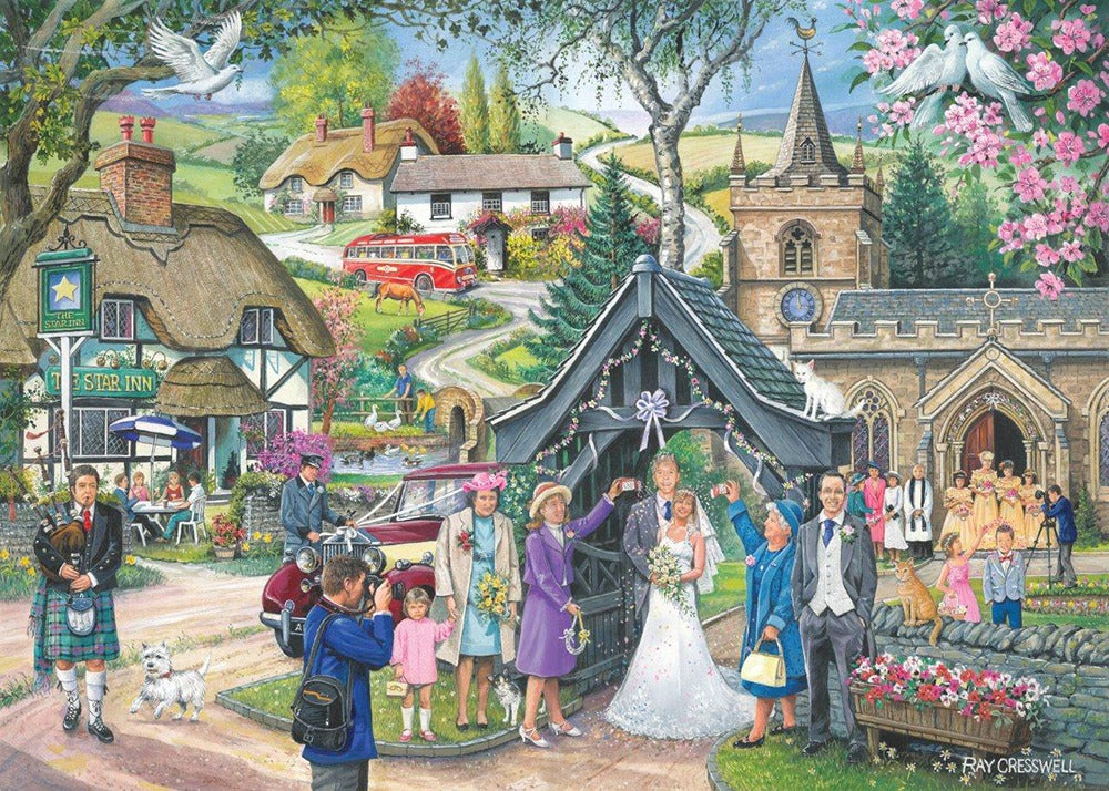 Artwork: Wedding Day – 1000 Piece Jigsaw Puzzle (House of Puzzles)