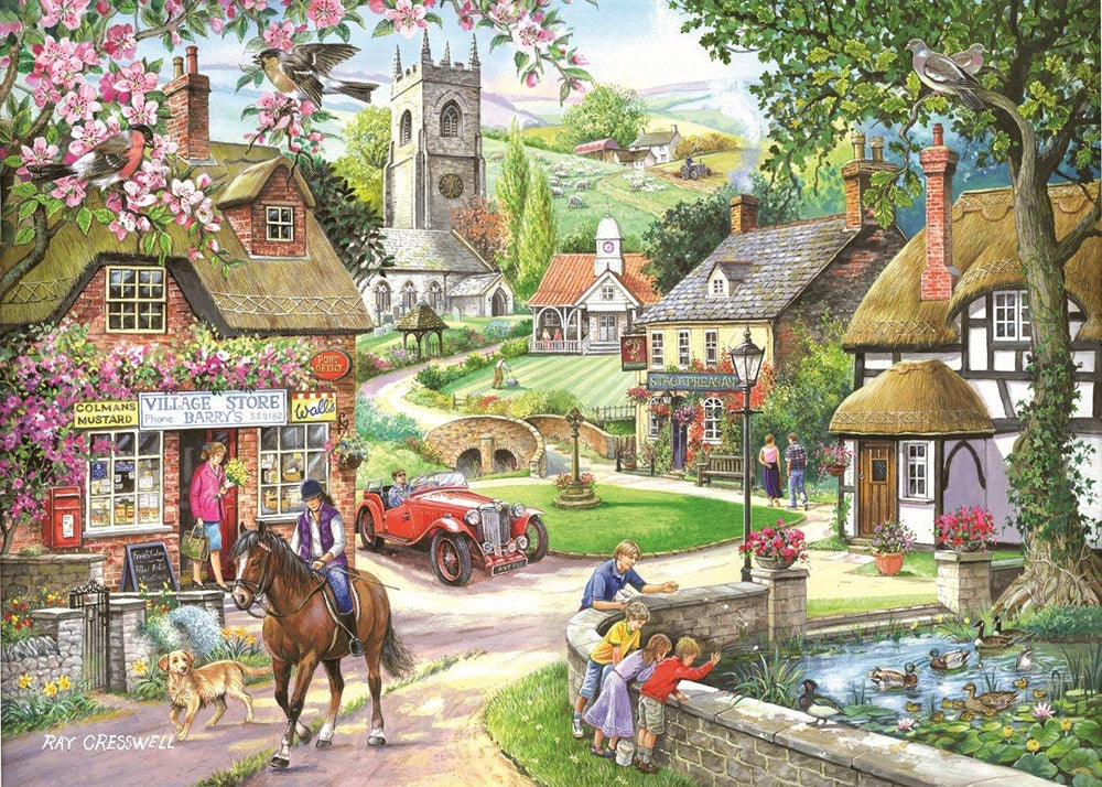 Artwork: Feeding The Ducks – 1000 Piece Jigsaw Puzzle (House of Puzzles)
