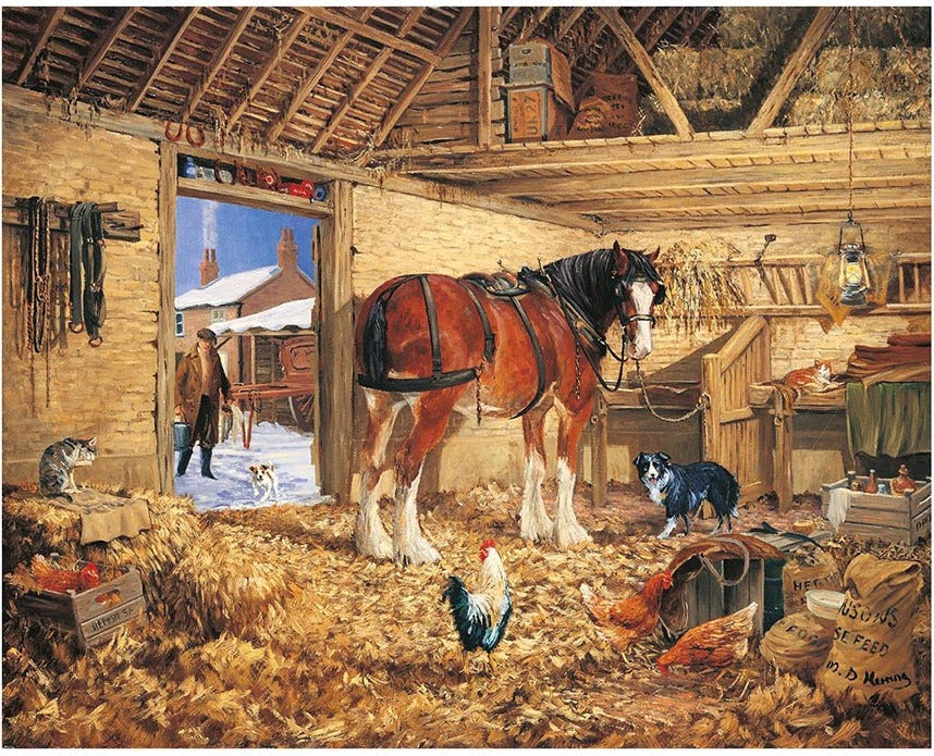 Artwork: Stable Mates – 500 Piece Jigsaw Puzzle (House of Puzzles)