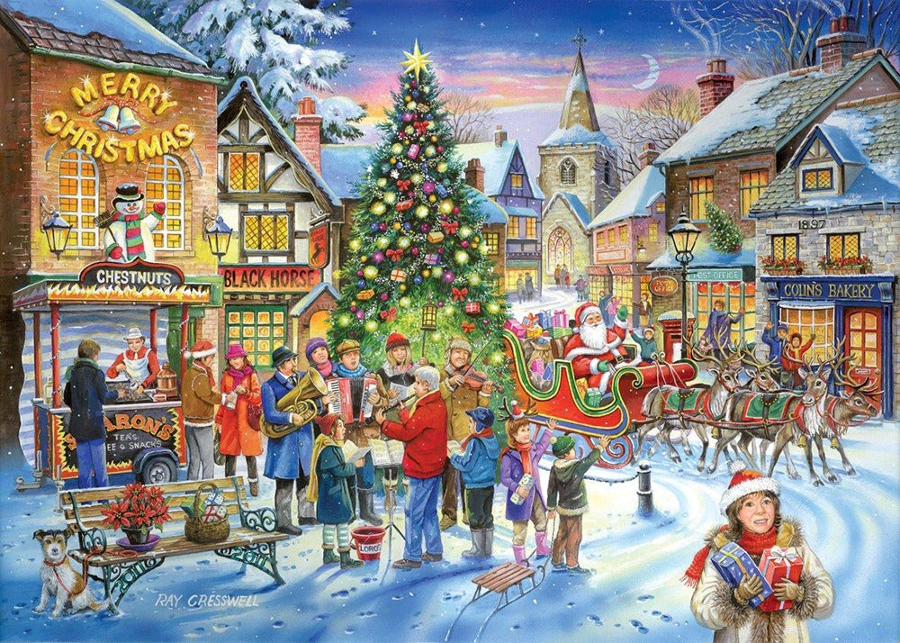 Artwork: Christmas Shopping – 500 Piece Jigsaw Puzzle (House of Puzzles)