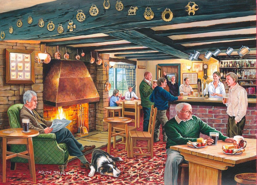 Artwork: Mine's A Pint – 500 Piece Jigsaw Puzzle (House of Puzzles)