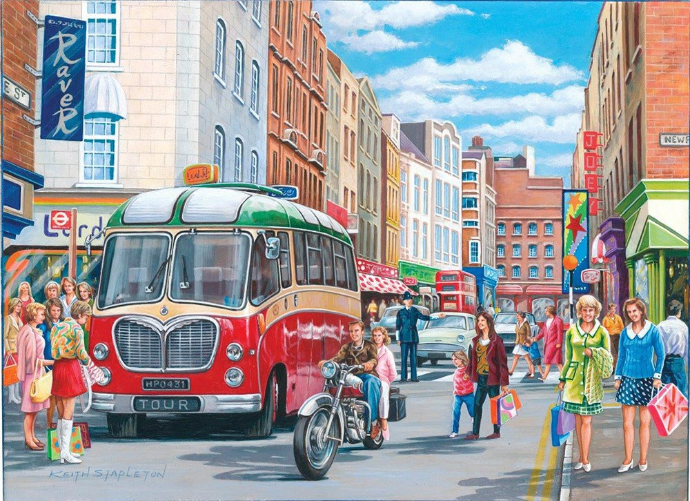 Artwork: Saturday Shopping – 500 Piece Jigsaw Puzzle (House of Puzzles)