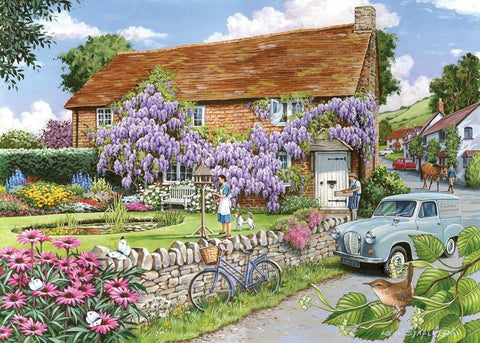 Artwork: Wisteria Cottage – 250 Piece Jigsaw Puzzle (House of Puzzles)