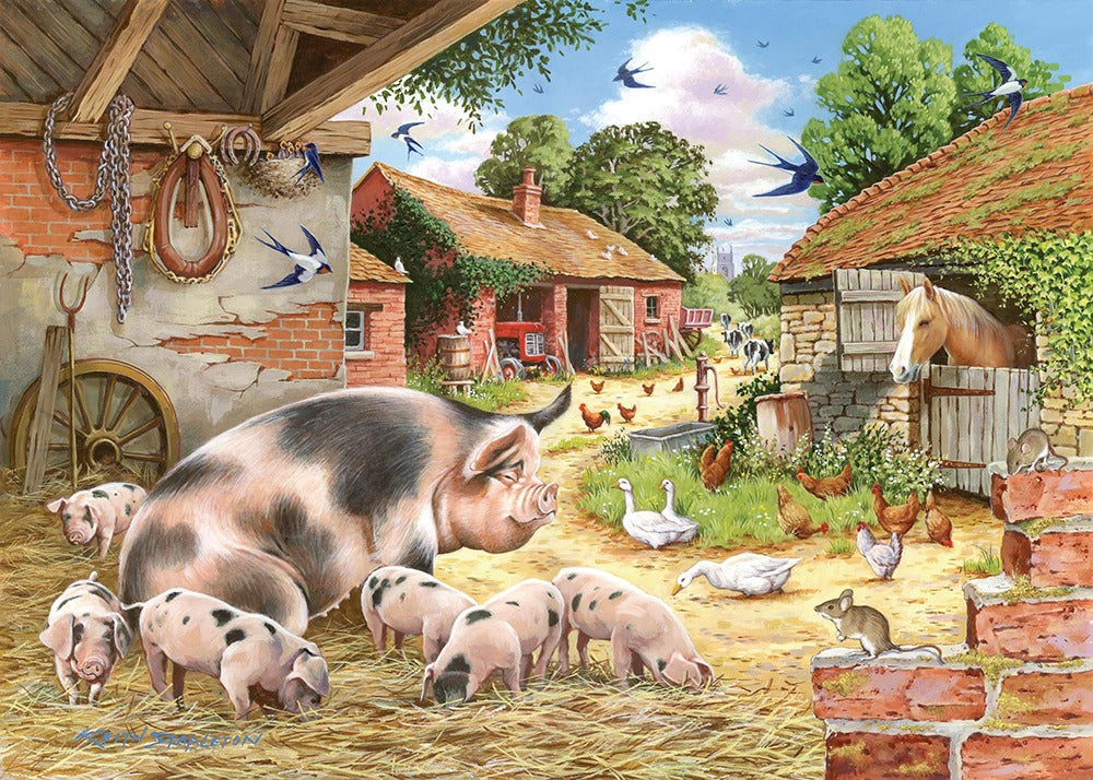 Artwork: Poppy's Piglets – 500 Piece Jigsaw Puzzle (House of Puzzles)