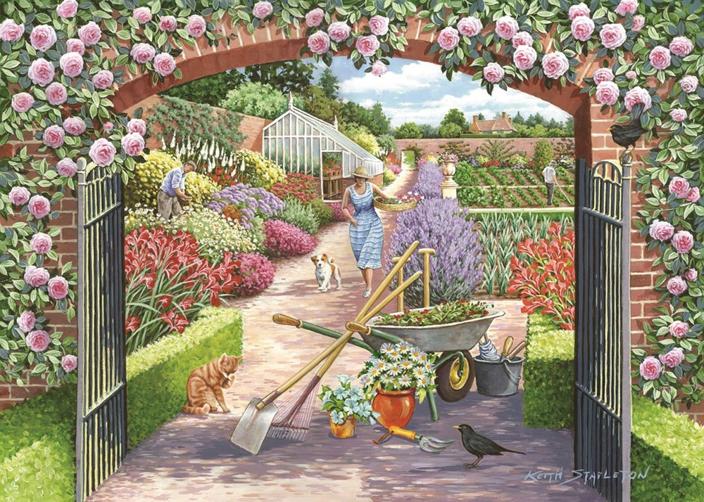 Artwork: Walled Garden – 500 Piece Jigsaw Puzzle (House of Puzzles)