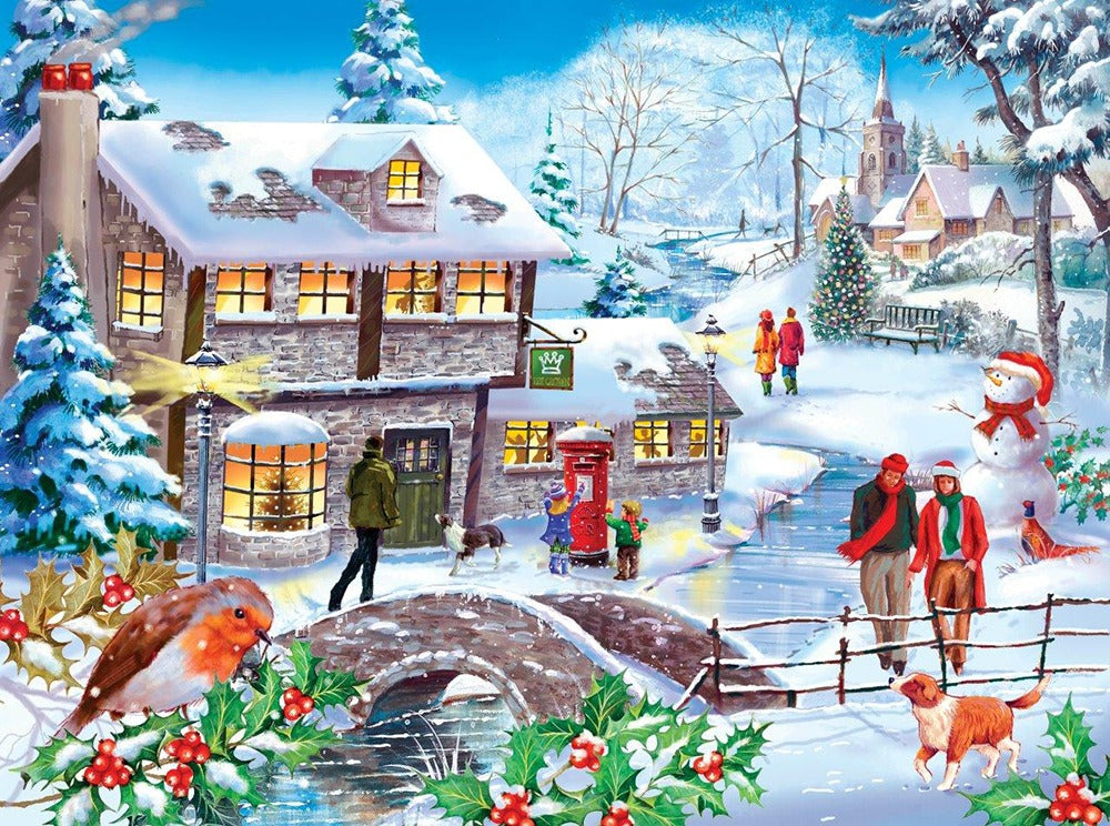 Artwork: Winter Walk – 500 Piece Jigsaw Puzzle (House of Puzzles)