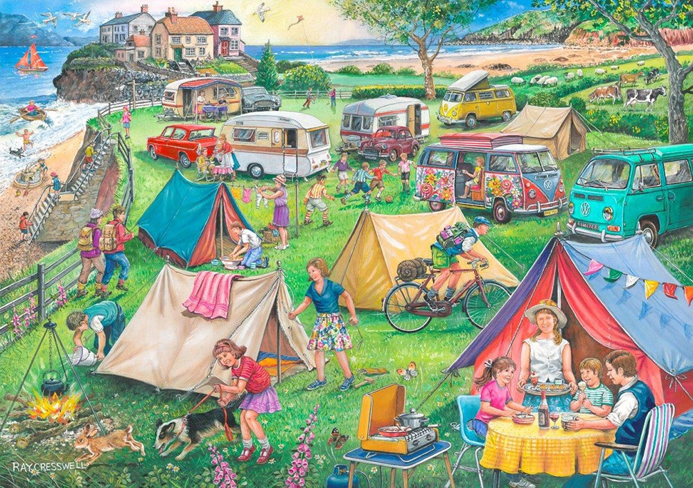 Artwork: Camping – 1000 Piece Jigsaw Puzzle (House of Puzzles)
