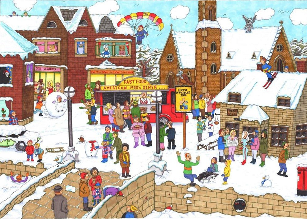Artwork: It's Cold Outside – 1000 Piece Jigsaw Puzzle (House of Puzzles)