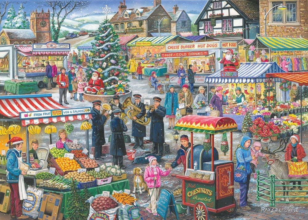 Artwork: Festive Market – 1000 Piece Jigsaw Puzzle (House of Puzzles)