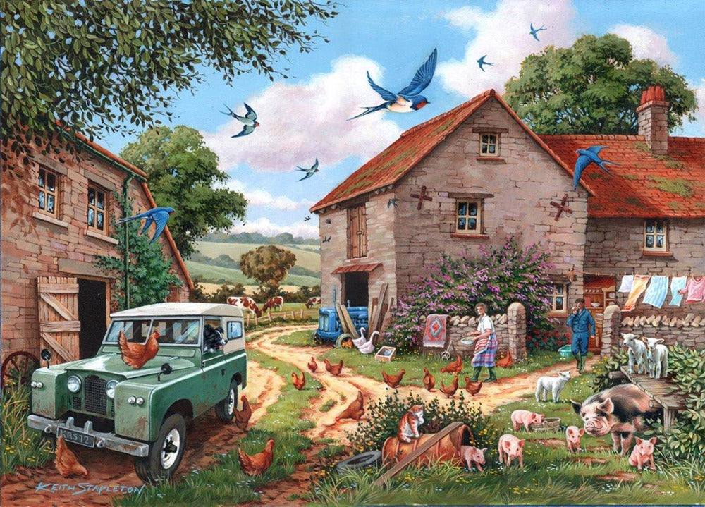 Artwork: Farmer's Wife – 500 Piece Jigsaw Puzzle (House of Puzzles)