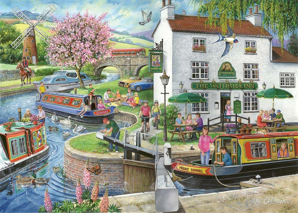 Artwork: By The Canal – 1000 Piece Jigsaw Puzzle (House of Puzzles)