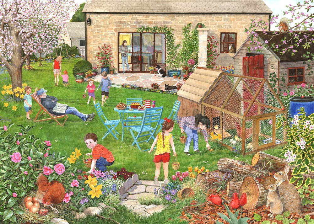 Artwork: Egg Hunt – 500 Piece Jigsaw Puzzle (House of Puzzles)