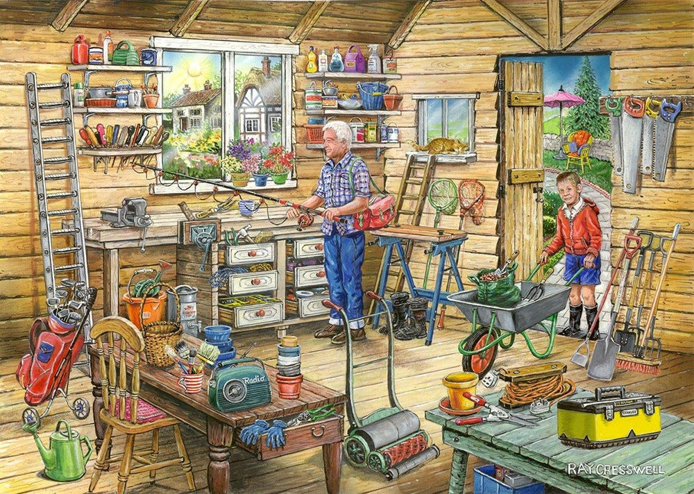 Artwork: Fred's Shed – 1000 Piece Jigsaw Puzzle (House of Puzzles)