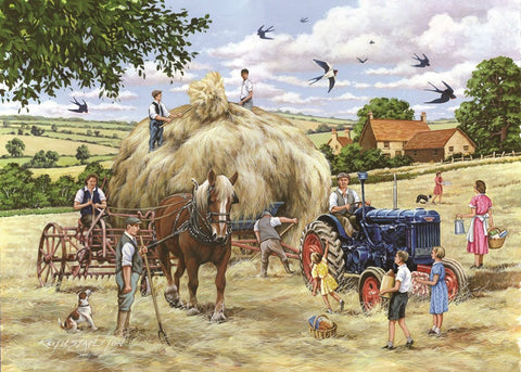 Artwork: Making Hay – 500 Piece Jigsaw Puzzle (House of Puzzles)