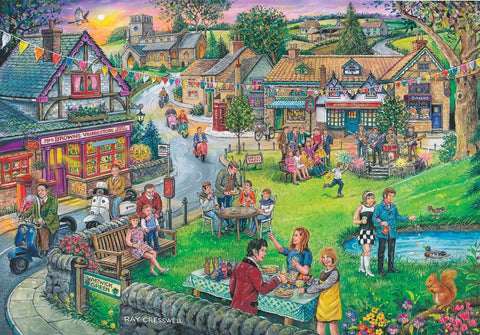 Artwork: Sixties Green – 1000 Piece Jigsaw Puzzle (House of Puzzles)
