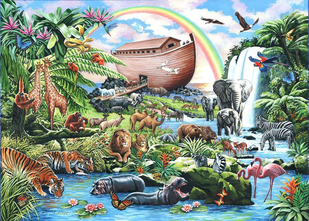 Artwork: Noah's Ark – 500 XL Piece Jigsaw Puzzle (House of Puzzles)