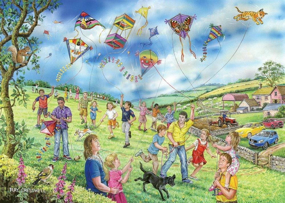 Artwork: Let's Go Fly A Kite – 250 Piece Jigsaw Puzzle (House of Puzzles)