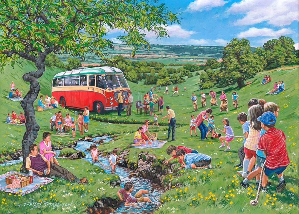 Artwork: Sunday Picnic – 250 Piece Jigsaw Puzzle (House of Puzzles)