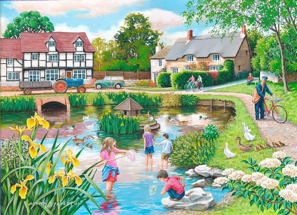 Artwork: Duck Pond – 250 Piece Jigsaw Puzzle (House of Puzzles)