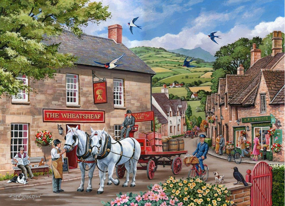 Artwork: Pulling Their Weight – 500 XL Piece Jigsaw Puzzle (House of Puzzles)