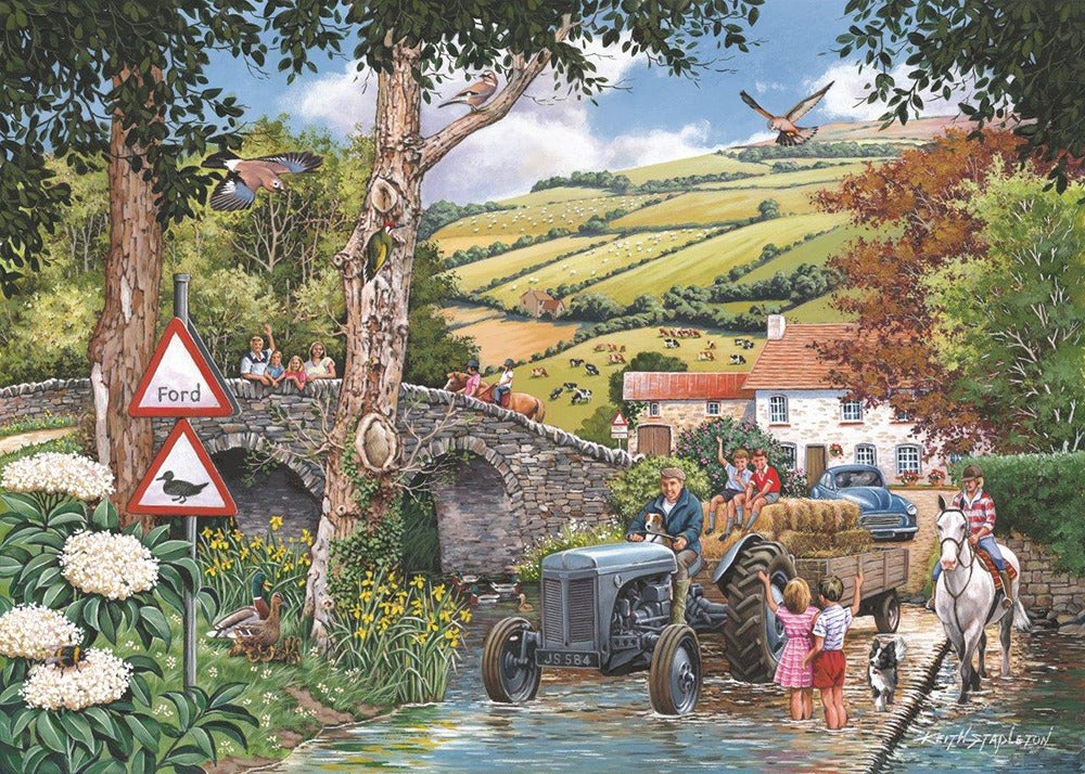 Artwork: Fergie At The Ford – 1000 Piece Jigsaw Puzzle (House of Puzzles)