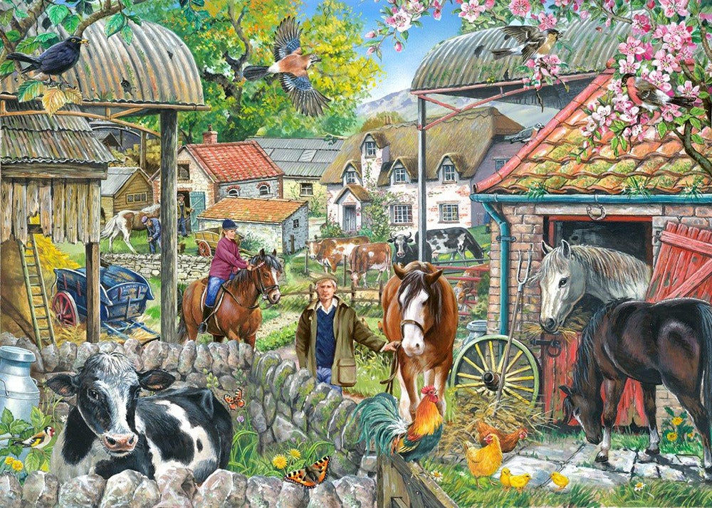Artwork: Horseshoe Farm – 250 Piece Jigsaw Puzzle (House of Puzzles)