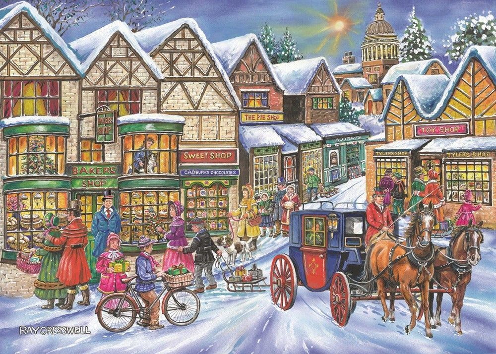 Artwork: Old Time Shopping – 250 Piece Jigsaw Puzzle (House of Puzzles)
