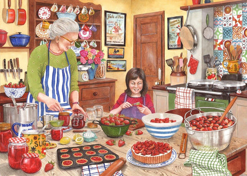 Artwork: Strawberry Jam – 250 Piece Jigsaw Puzzle (House of Puzzles)