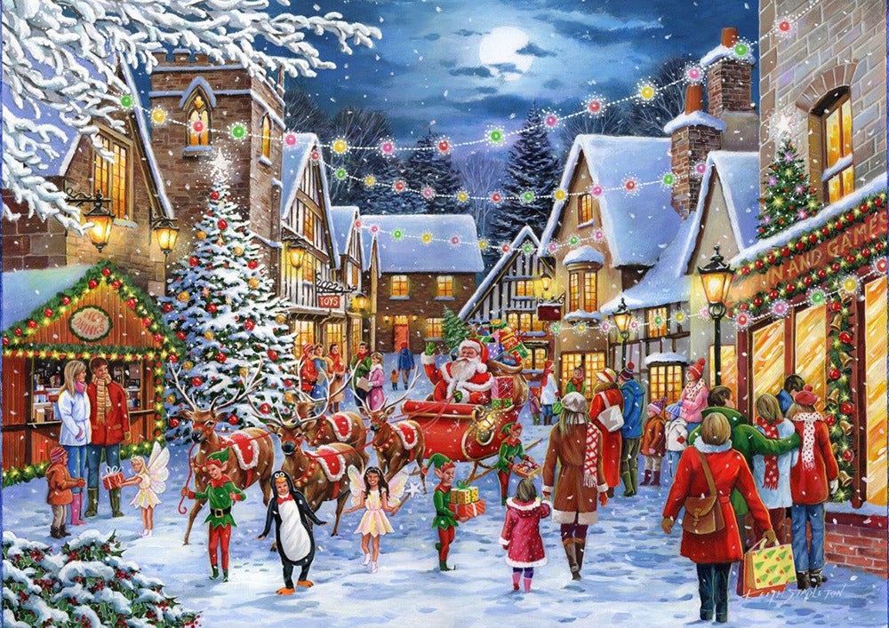 Artwork: Christmas Parade – 1000 Piece Jigsaw Puzzle (House of Puzzles)