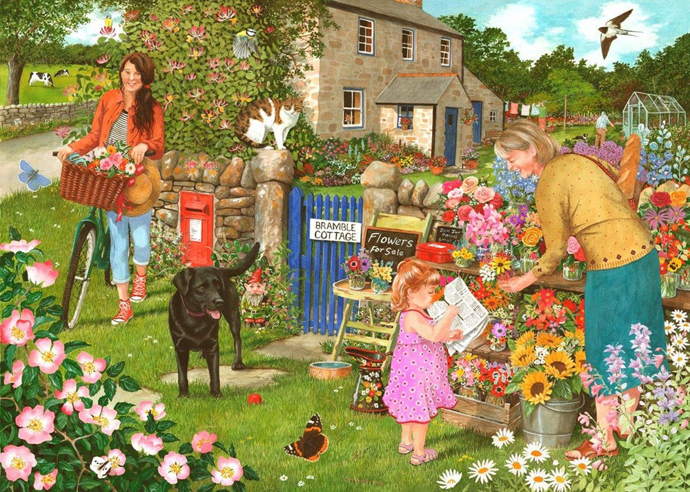 Artwork: Pocketful Of Posies – 1000 Piece Jigsaw Puzzle (House of Puzzles)