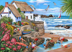 Artwork: Seaspray Cottages – 1000 Piece Jigsaw Puzzle (House of Puzzles)