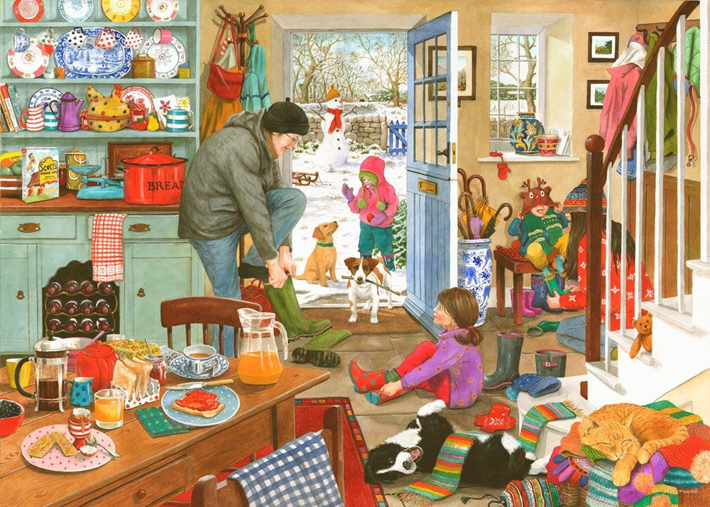 Artwork: Woolly Hats & Wellies – 1000 Piece Jigsaw Puzzle (House of Puzzles)