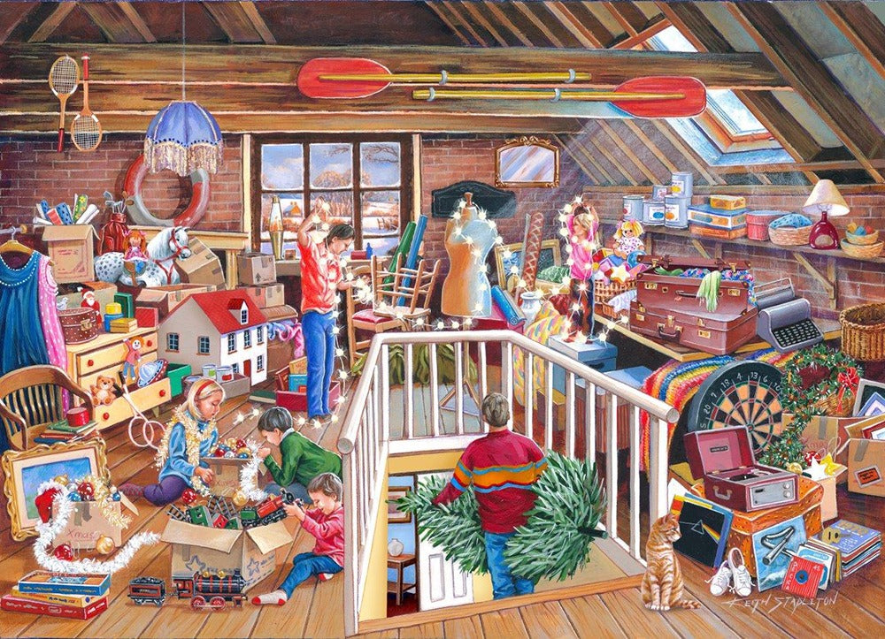Artwork: Hunt The Baubles – 1000 Piece Jigsaw Puzzle (House of Puzzles)